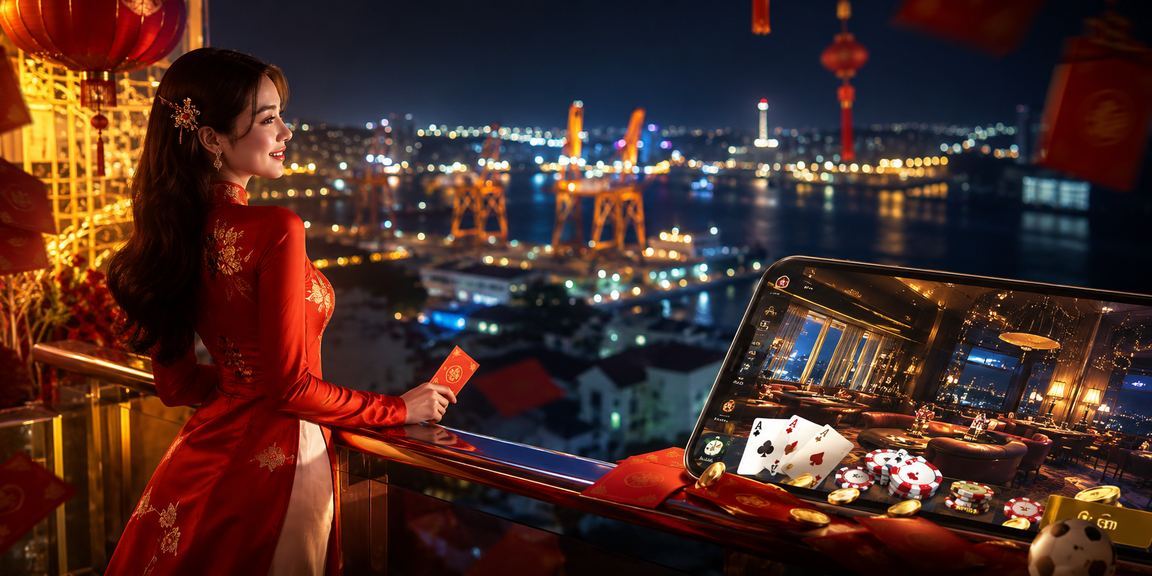 Thành viên VIP mặc áo dài tại Vũng Tàu thưởng thức game bài cao cấp trên kqxsmb100